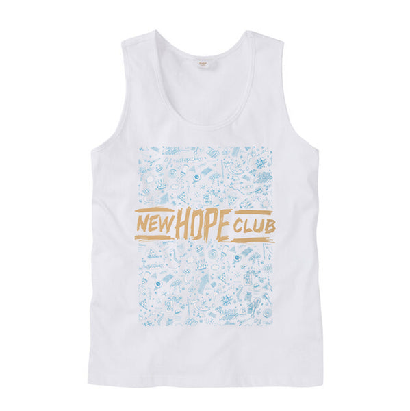 SCRIBBLE LOGO TANK (WHITE)
