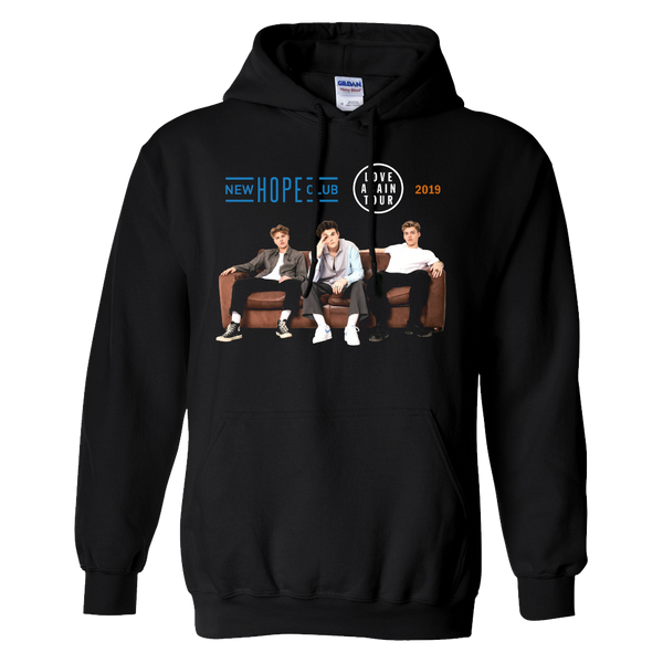 LOVE AGAIN RELEASE PULLOVER HOODIE (BLACK)