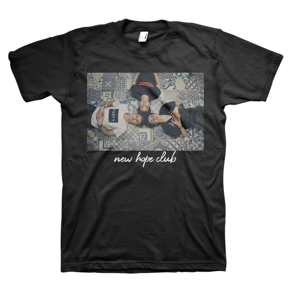 TILES PHOTO MEN'S SLIM TEE (BLACK)